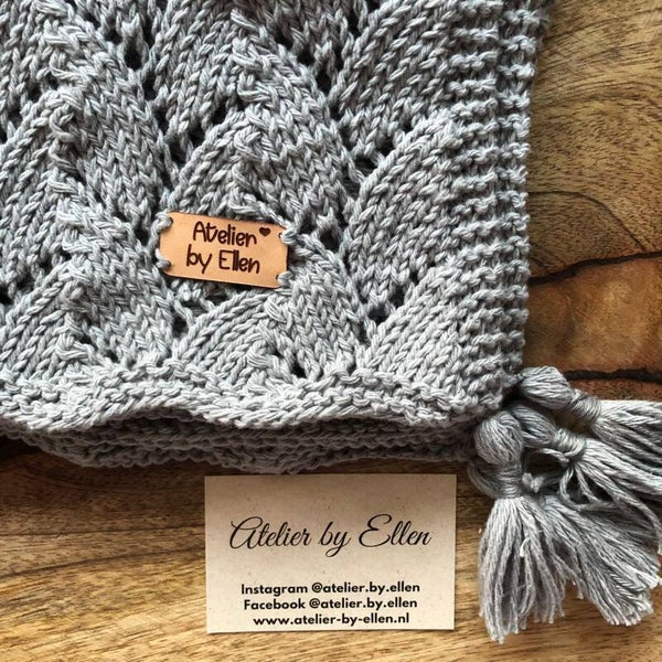 Dekentje 70x70cm #096 Shark Grey