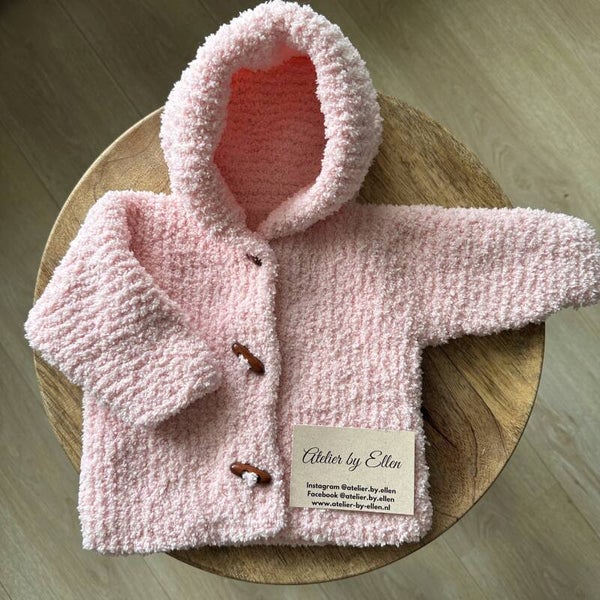 Newborn jasje #046 Pastel Pink