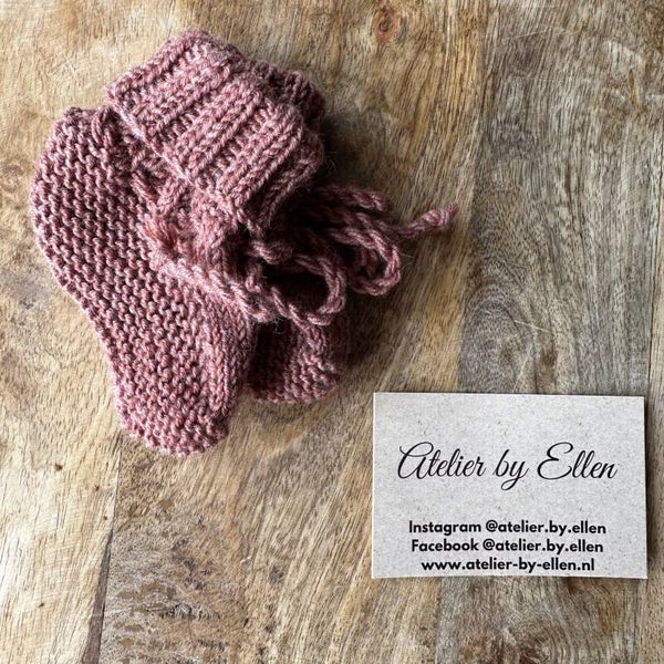 Newborn Slofjes #Oud roze