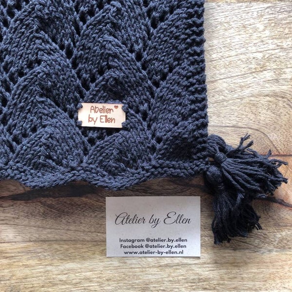 Dekentje 70x70cm #100 Black