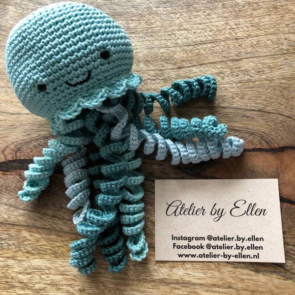 Octopus knuffel (#05) Zeegroen