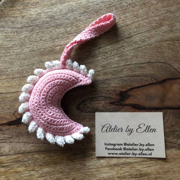 Speendoekje Maan #046 Pastel Pink