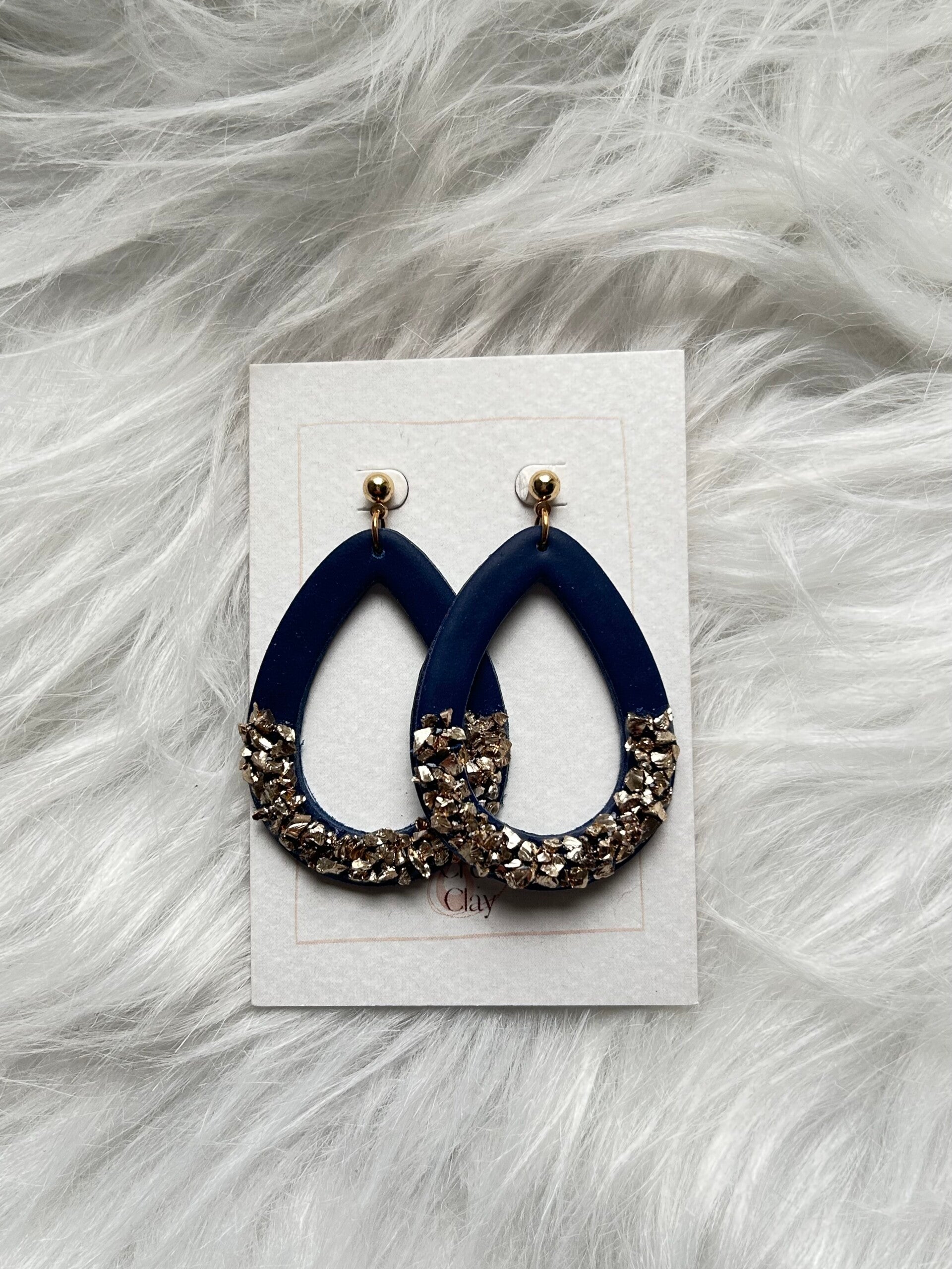 Faye L blue gold strass