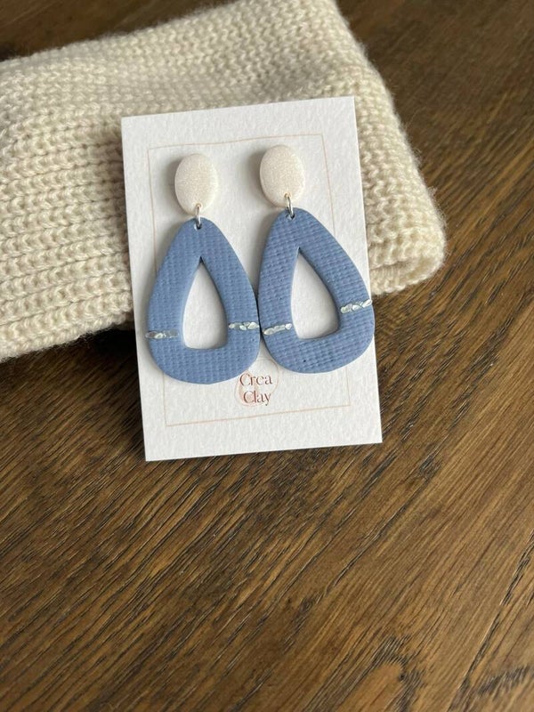 Leah blue stone shell