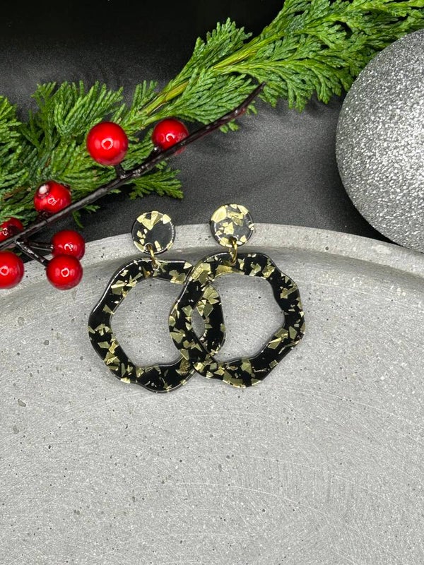 Milou black-gold foil