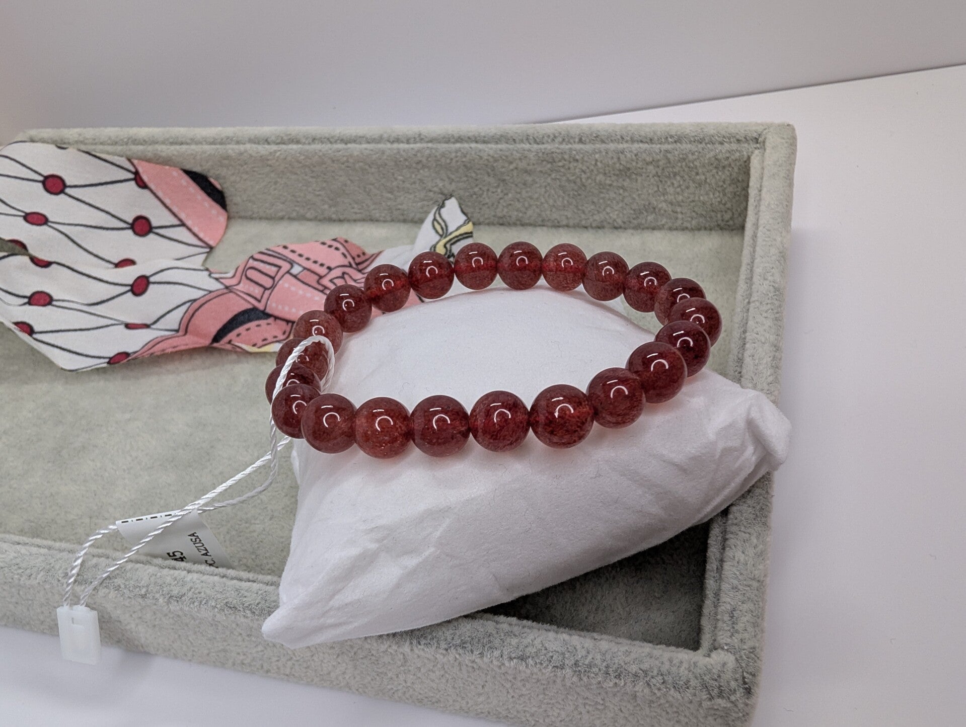 超優質草莓水晶 Very High Clarity Strawberry Quartz