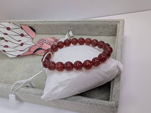 超優質草莓水晶 Very High Clarity Strawberry Quartz