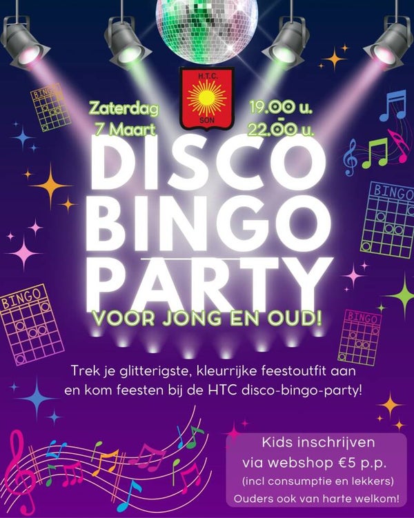 7 maart Disco Bingo avond