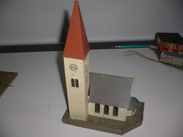 Faller Spur HO Dorfkirche aufgebaut, Art. 238