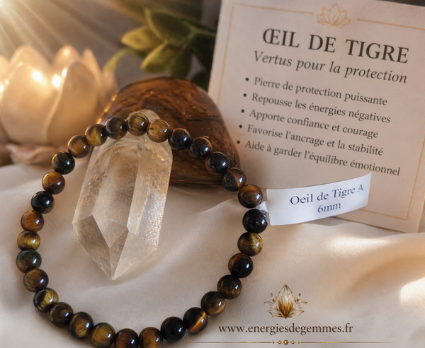 BRACELET OEIL DE TIGRE 6MM