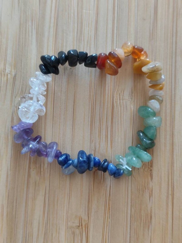 BRACELET BAROQUE 7 CHAKRAS MULTICOLORE