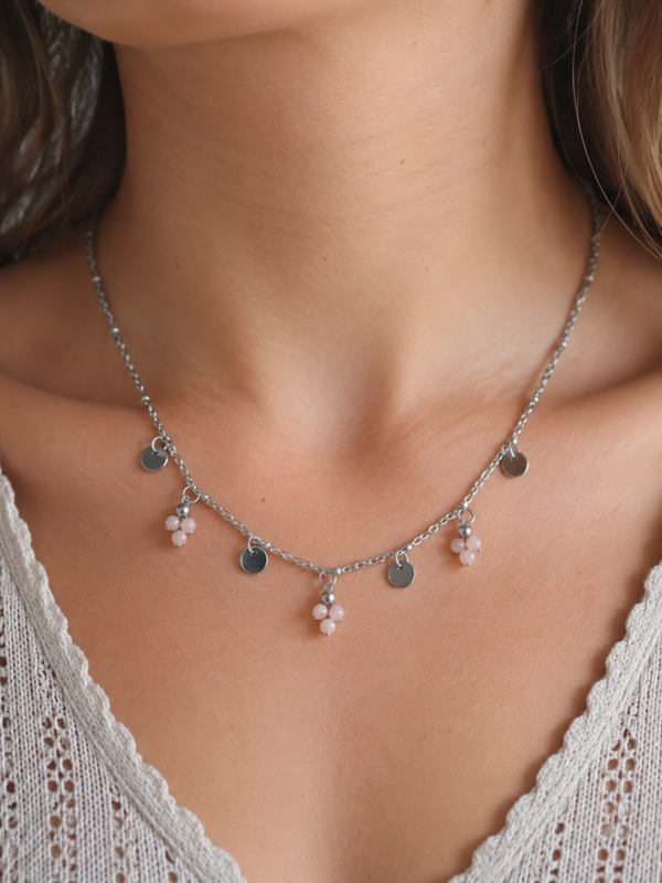 Collier lueur pierre de lune