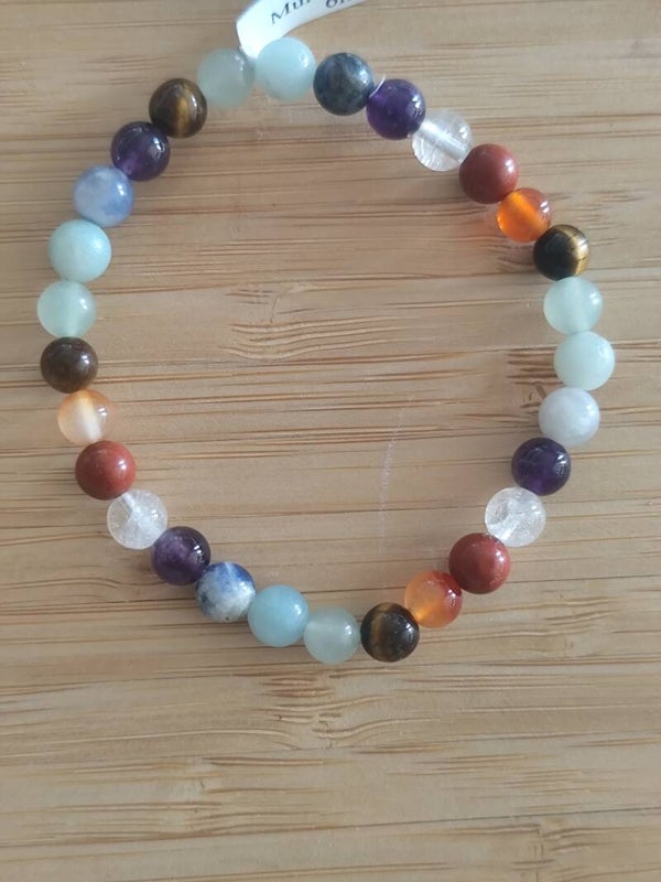 Bracelet Harmonie 7 chakras 6 mm