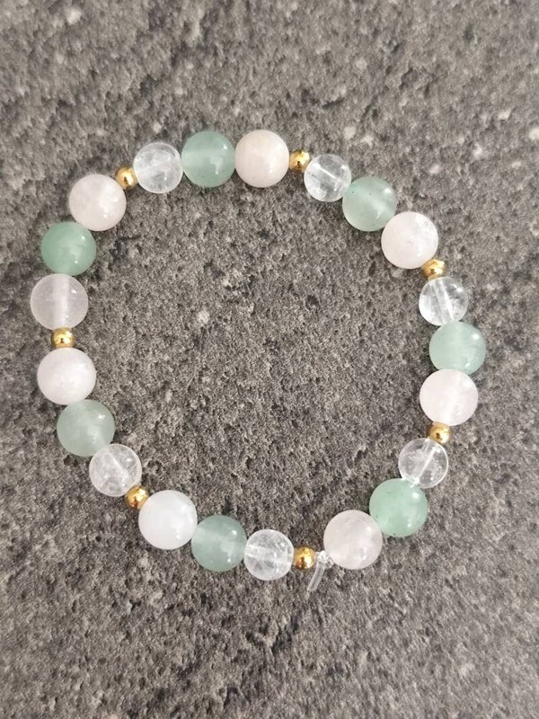 Bracelet enfant élastique Douceur et Equilibre en pierres naturelles 6 mm