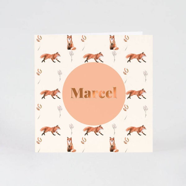 Faire-Part Naissance Loup Doux