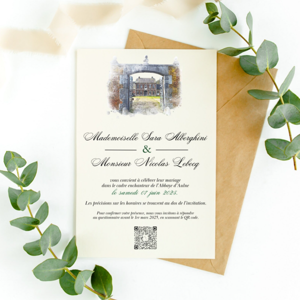 Faire-part de Mariage : L'Élégance de l'Aquarelle