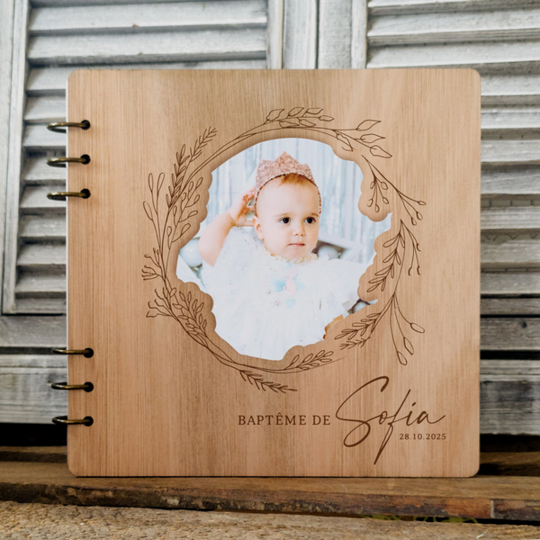 Livre d'or personnalisable - Thème feuillage