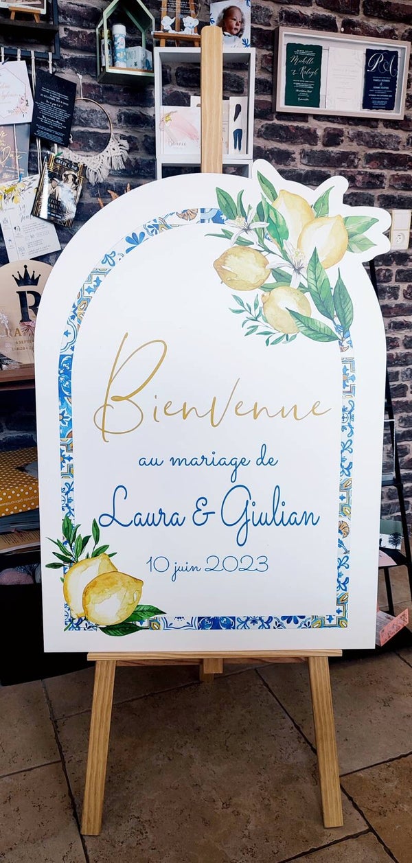 Panneau de Bienvenue Citron Méditerranéen