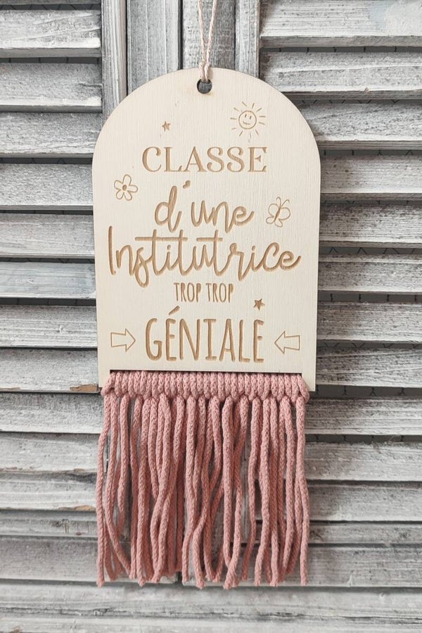 Applique Murale Macramé - Professeur Géniale