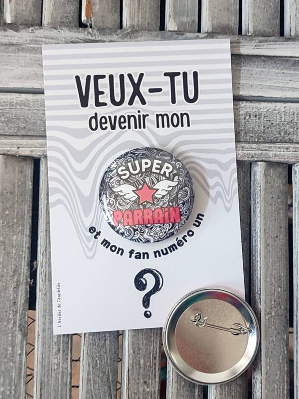 Badge demande Parrain Fan numéro un