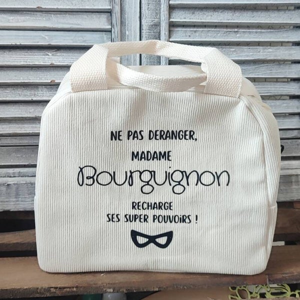 Sac Isotherme velours personnalisé