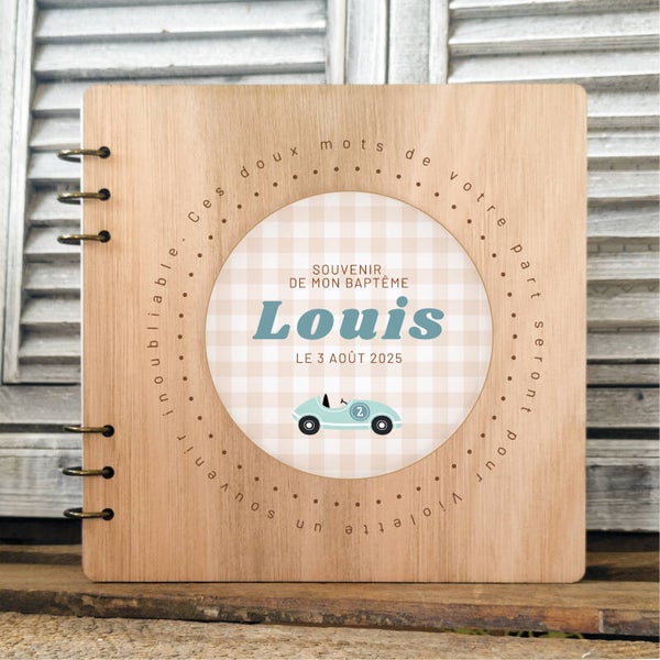 Livre d'or personnalisable - Voiture rétro