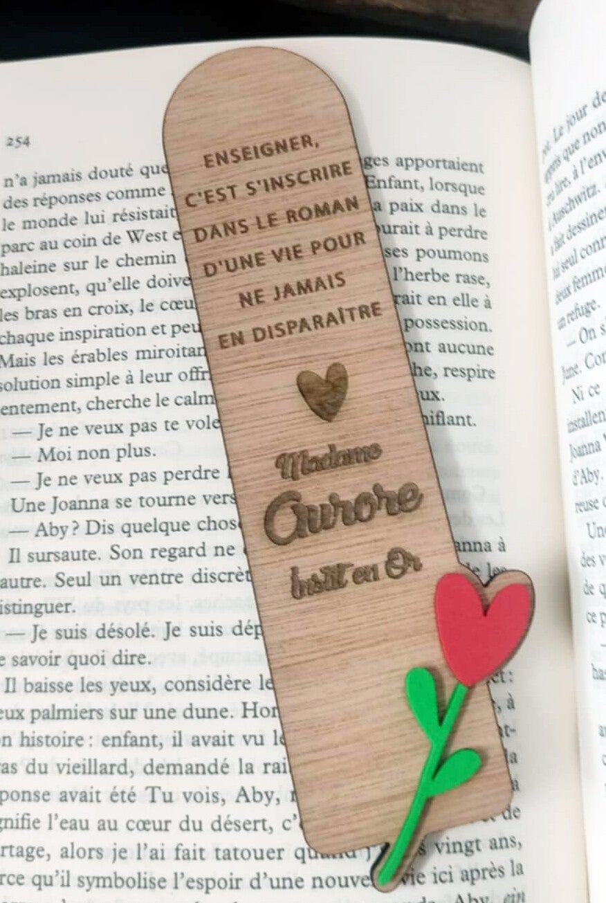 Marque-Page Tulipe Super Instit