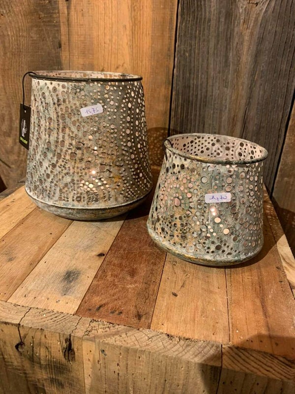 windlicht relief rond groot