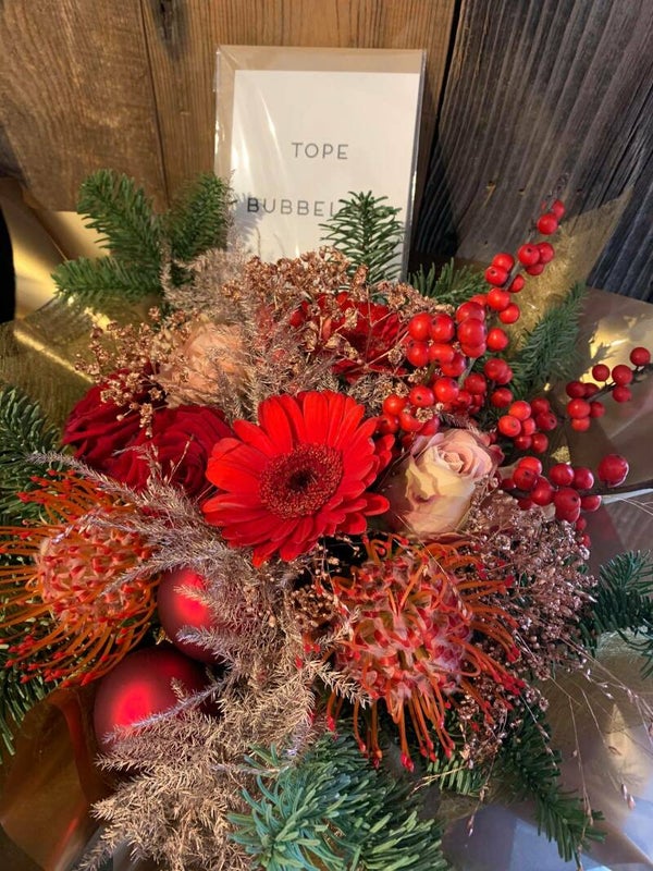 kerst boeket in de box