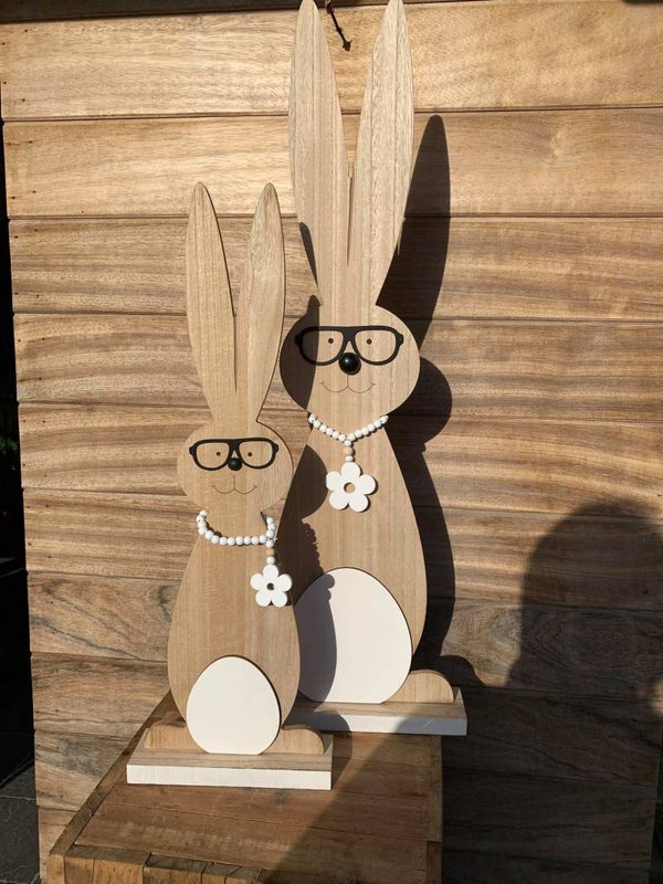 konijn bril hout 90 cm