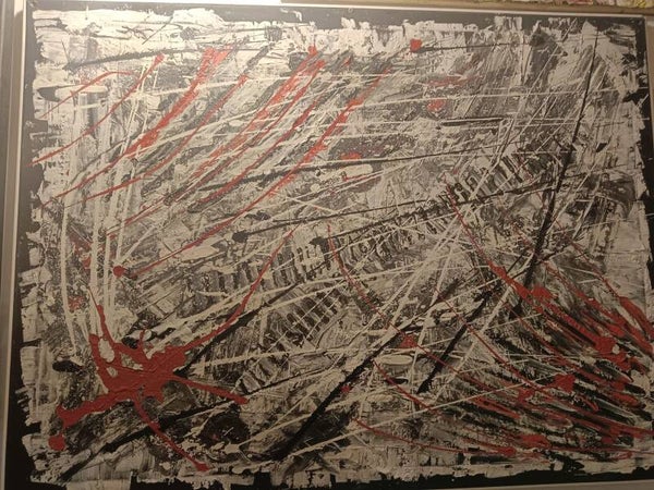 Codice AAA/71 The landscape my way INCUBO BLACK/RED 60x80