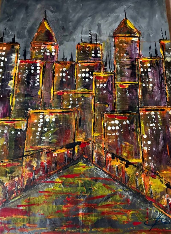 Codice AAA/57 CITY AT NIGHT 80x60