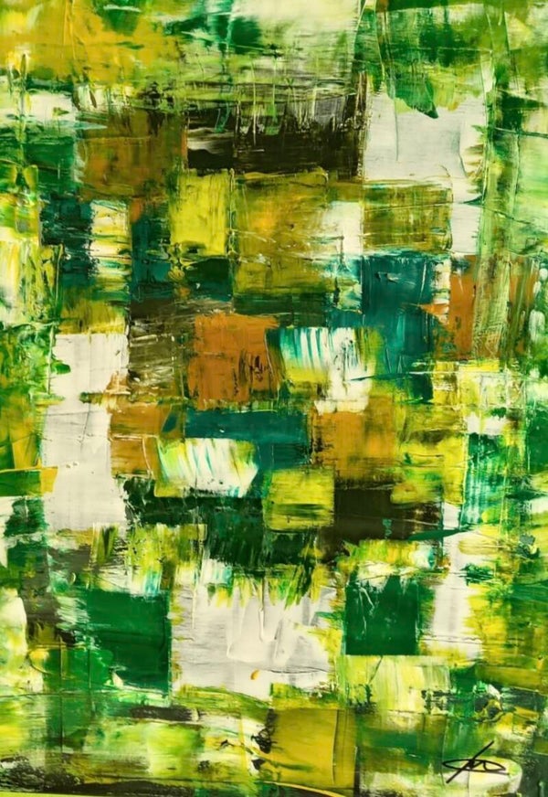 Codice ì AAA/37  Scotland GREEN a spatola 80x60