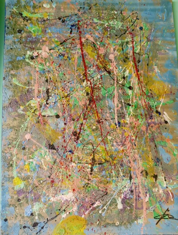 Codice AAA/28 Rainbow Colours game BLUE MARINE 80X60