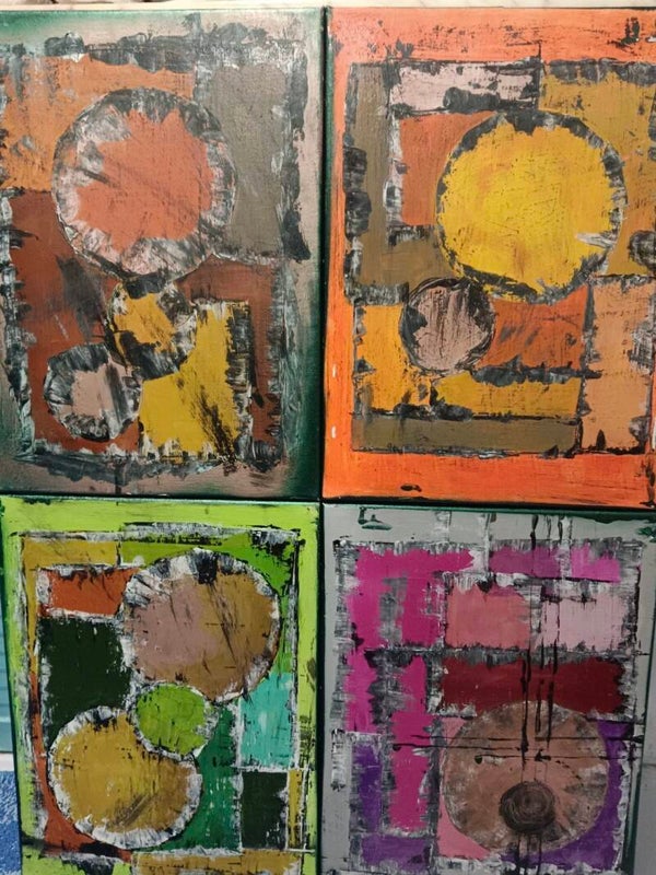 Codice AAA/63 Squares and circles 4 COLOURS 100x90