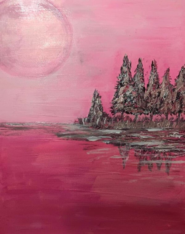 Codice AAA/51 Island FUCHSIA, pink, multicolor 50x40