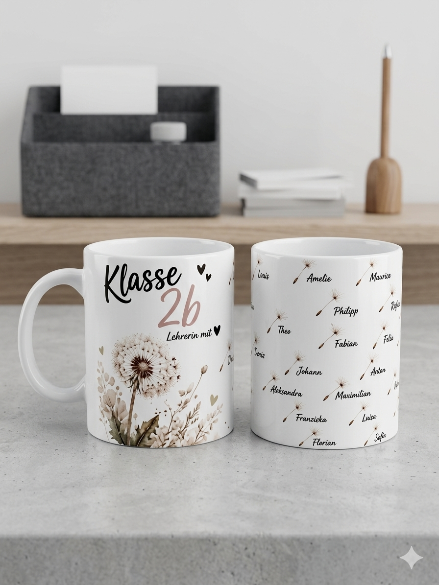 Personalisierte Lehrertasse