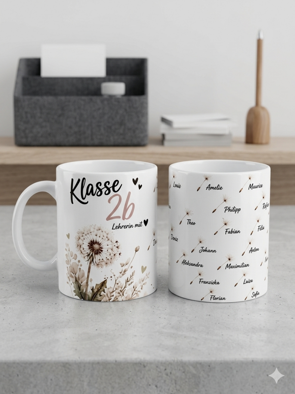 Personalisierte Lehrertasse