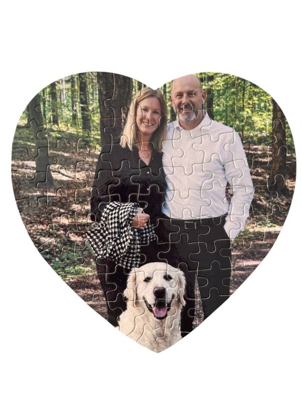 Personalisiertes Herzpuzzel