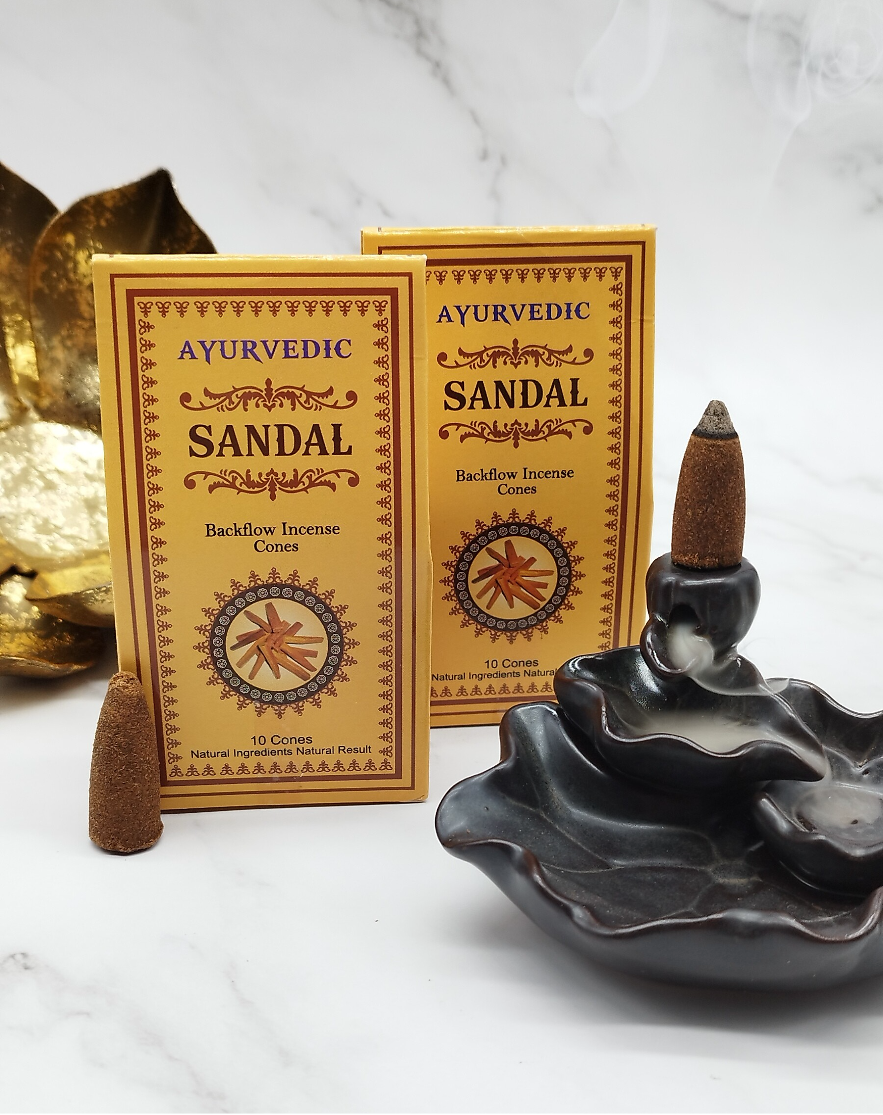 Sandelholz Rückfluss Räucherkegel