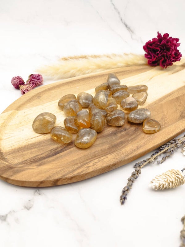 Citrin NATUR Trommelstein