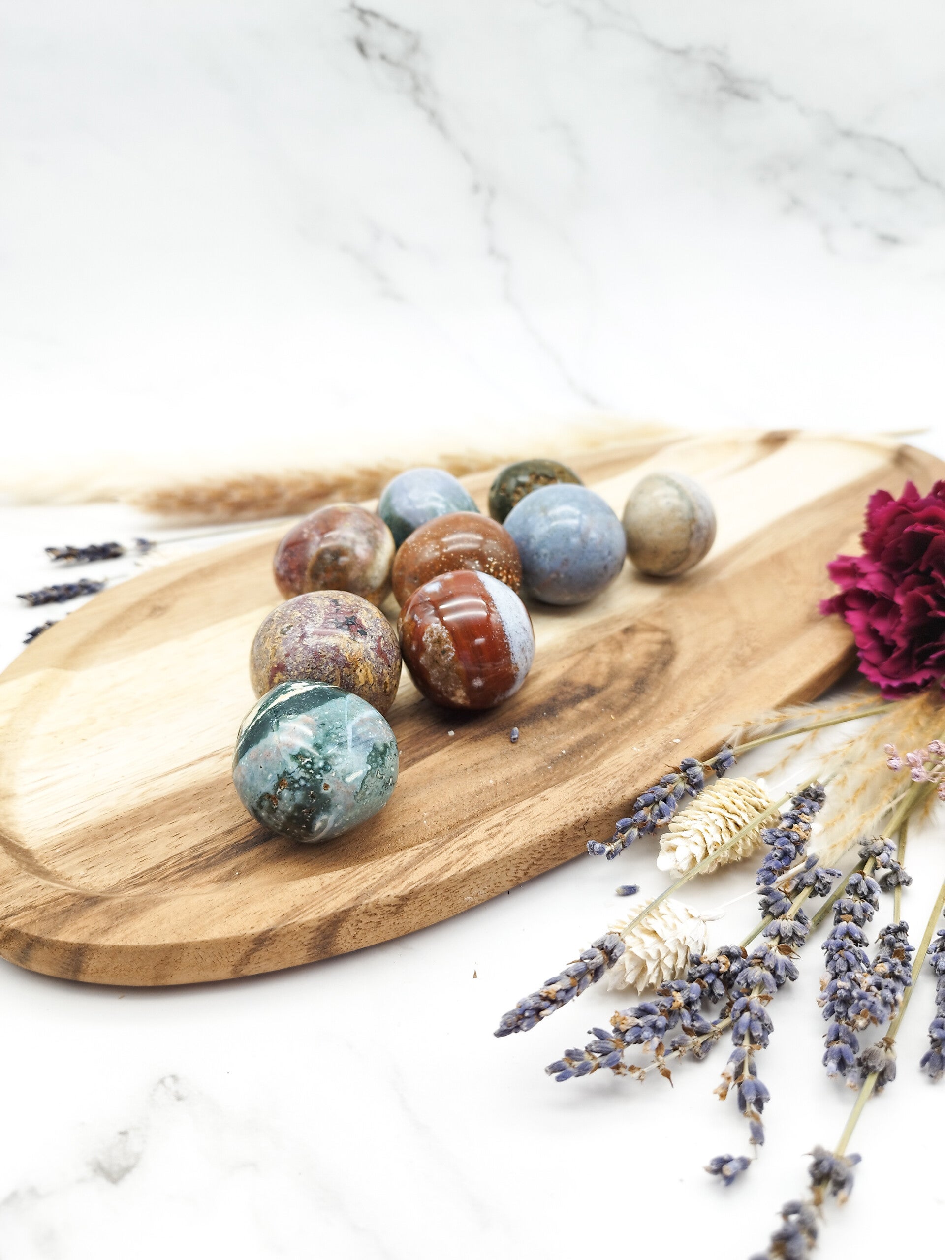 Ozean Jaspis, hohe Qualität, große Trommler