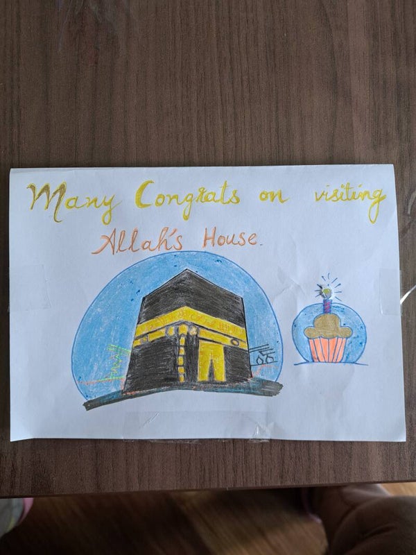 Umrah Mubarak card