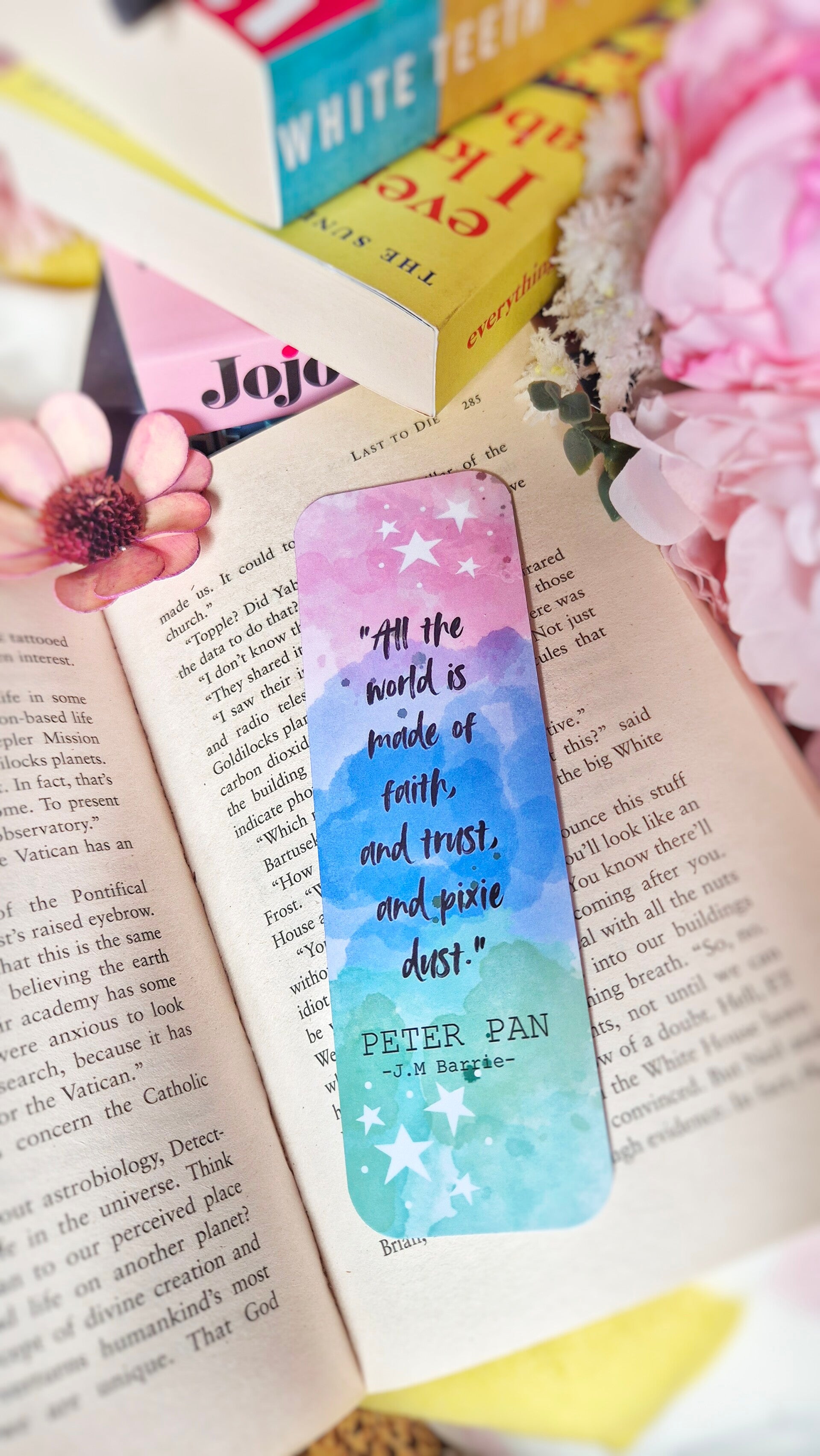 Bookmark Book Quote "Peter Pan"