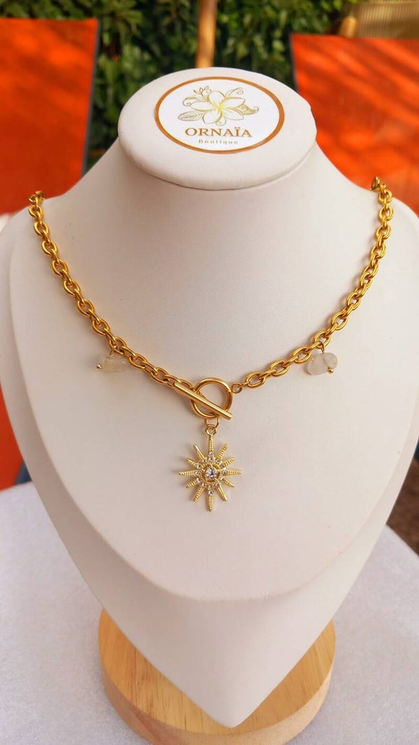Collier Soleil Brillant Quartz