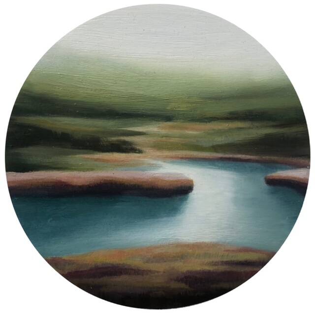 River bank - Oil on board