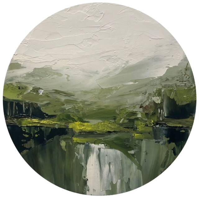 The Lake - Oil on board