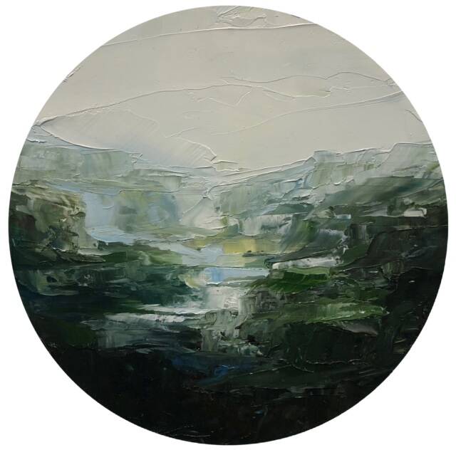 Cascade - Oil on board