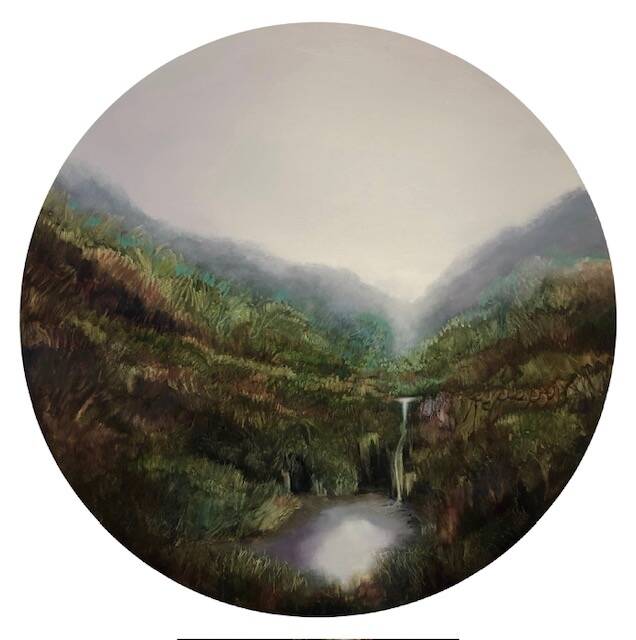 Sky Pool - OIl on board