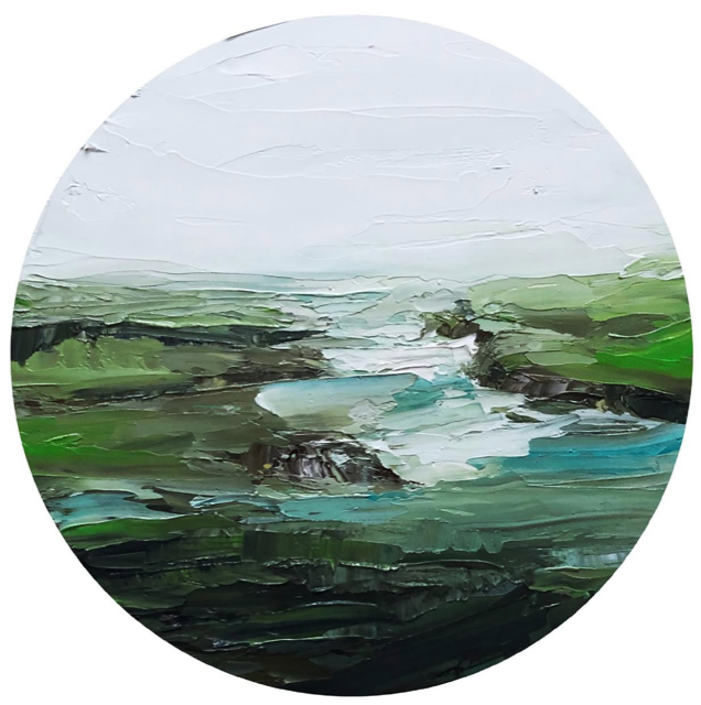 Flow - Oil on board